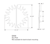 Rocky Mountain Sun Medallion Pull 34 3/4" x 34 3/4"