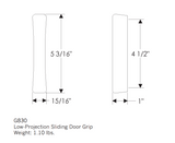 Rocky Mountain Low-Projection Sliding Door Grip 5 3/16″