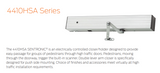 LCN 4410HSA Series SENTRONIC, Surface-Mounted Heavy Duty Fire/Life Safety Door Closer/Holder - Plated Finish