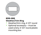 LCN 8310-800 4-1/2" Round Weather/Trim Ring