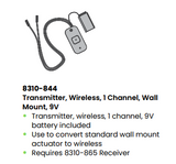 LCN 8310-844 9-Volt Single Channel Wall Mount Wireless Transmitter