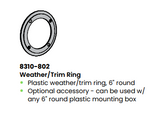 LCN 8310-802 6" Round Plastic Weather/Trim Ring