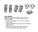 LCN 8310-3822TW Actuator Package, Logo, Text, Wireless, 1-1/2" x 4-3/4"