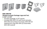 LCN 8310-3857TW 4-3/4" x 4-3/4" Square, Wireless Surface Mount Actuator Package with Handicap Symbol and Text