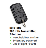 LCN 8310-882 Handheld Touchless Actuator Transmitter - 900 MHz 3-Volt Battery Powered 2-Button Transmitter (~500 Foot Range)