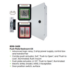 LCN 8310-2420 - 6 1/2x 6 1/2 x 2 Push Plate Restroom Kit