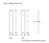 Rocky Mountain Metro Patio Sliding Door Set – 1 3/4″ x 11″