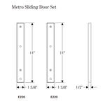 Rocky Mountain Metro Patio Sliding Door Set – 1 3/8″ x 11″