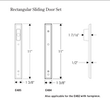 Rocky Mountain Rectangular Entry Sliding Door Set – 1 3/8″ x 11″