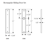 Rocky Mountain Rectangular Patio Sliding Door Set – 1 3/4″ x 11″