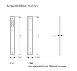 Rocky Mountain Stepped Entry Sliding Door Set – 1 3/4″ x 13″