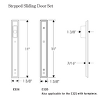 Rocky Mountain Stepped Entry Sliding Door Set – 1 3/8″ x 11″