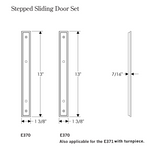 Rocky Mountain  Stepped Patio Sliding Door Set – 1 3/8″ x 13″