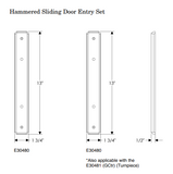 Rocky Mountain Hammered Patio Sliding Door Set – 1 3/4″ x 13″