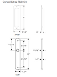 Rocky Mountain Curved Lift & Slide – 1 3/4″ x 11″ 2 1/2" x 9"