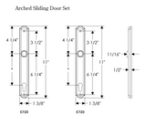 Rocky Mountain Arched Entry Sliding Door Set 1 3/8" x 11"