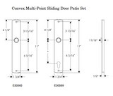 Rocky Mountain Convex Patio Sliding Door Set – 1 3/4″ x 11″