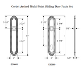 Rocky Mountain Corbel Arched Sliding Door Set – 2″ x 11″