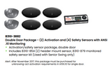 LCN 8310-3882 Double Door Package - (2) Activation and (4) Safety Sensors with ANSI .10 Monitoring