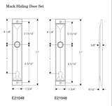 Rocky Mountain Mack Entry Sliding Door Set – 1 3/4″ x 11″ 1 3/4" x 11"