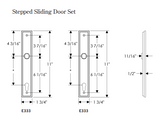 Rocky Mountain Stepped Entry Sliding Door Set – 1 3/4″ x 11″
