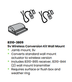 LCN 8310-3809 9v Wireless Conversion Kit Wall Mount
