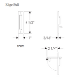 Rocky Mountain Edge Pull – 1″ x 4 1/2″