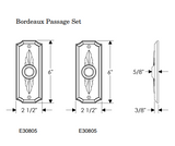 Rocky Mountain Bordeaux Passage Set – 2 1/2″ x 6″