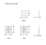 Rocky Mountain Designer Privacy Set – 3″ x 3″