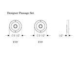 Rocky Mountain Designer Texture Passage Set –  3 1/2" x 3 1/2"