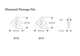 Rocky Mountain Diamond Passage Set – 3 9/16″ x 3 9/16″
