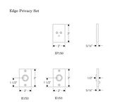 Rocky Mountain Edge Privacy Set – 2″ x 3″