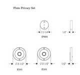 Rocky Mountain Flute Privacy Set – 3 1/2" x 3 1/2"