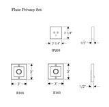 Rocky Mountain Flute Privacy Set – 3″ x 3″