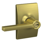 Schlage Latitude Single Cylinder Keyed Entry Door Lever Set with Decorative Century Trim