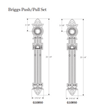 Rocky Mountain Briggs Push/Pull Set – 3 9/16″ x 23 1/4″