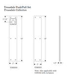 Rocky Mountain Trousdale Push/Pull Set – 3″ x 18″