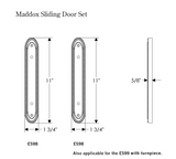 Rocky Mountain Maddox Patio Sliding Door Set – 1 3/4″ x 11″