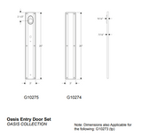 Rocky Mountain Oasis Entry Set – 3″ x 20″- 2 1/2" x 11" Interior Oasis Escutcheon