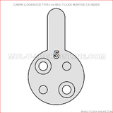 Cam for Mortise Cylinder Yale® A-04Type