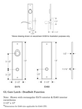 Rocky Mountain Rectangular Keyed Gate Hardware 3 1/2″ x 13