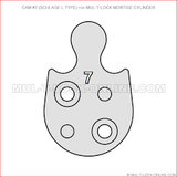 Cam for Mortise Cylinder Schlage® "L" Type