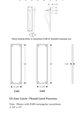 Rocky Mountain Rectangular Thumblatch Gate Hardware 3 1/2″ x 13″