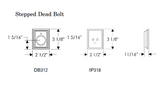 Rocky Mountain Stepped Dead Bolt 2 1/2" x 3 1/8"
