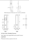 Rocky Mountain Stepped Keyed Gate Hardware 2 1/2" x 13"