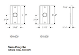 Rocky Mountain Oasis Entry Set 2 1/2″ x 4 1/2″