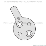 Cam for Mortise Cylinder Sargent® Off-Set Type