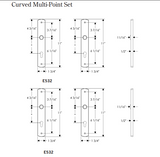 Rocky Mountain Curved Multi-Point Entry Set – 1 3/4″ x 11″