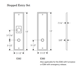 Rocky Mountain Stepped Entry Set 3 1/2″ x 13″