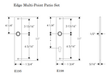 Rocky Mountain Edge Multi-Point Entry Set – 1 3/4″ x 11″